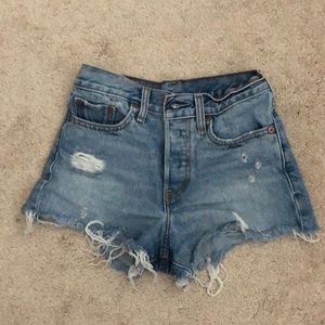 Levi’s High Waisted Wedgie Shorts